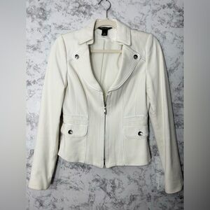 White House Black Market Cream Blazer